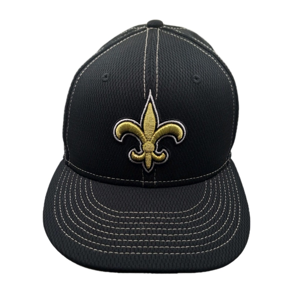 New Era New Orlean Saints 9Fifty 100 Season Black Snapback Cap Mens